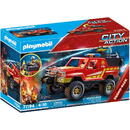 Playmobil PLAYMOBIL 71194 City Action Fire Engine Fire Engine Construction Toy (With Functional, Rotatable Spray Unit)