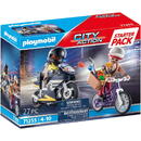 Playmobil PLAYMOBIL 71255 City Action Starter Pack SEK and Jewel Thief Construction Toy