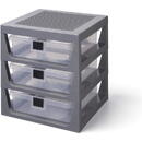 Room Copenhagen Room Copenhagen LEGO drawer shelf set of 3, storage box (grey)