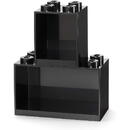 Room Copenhagen Room Copenhagen LEGO Regal Brick Shelf 8+4, Set 41171733 (black, 2 shelves)