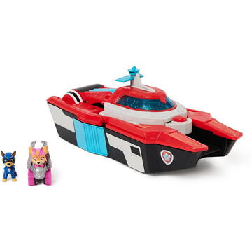 Spinmaster Spin Master Paw Patrol: The Mighty Movie, Pup Squad Mini Marine Headquarters Playset, Toy Vehicle (with Skye Toy Car and Chase Toy Figure)