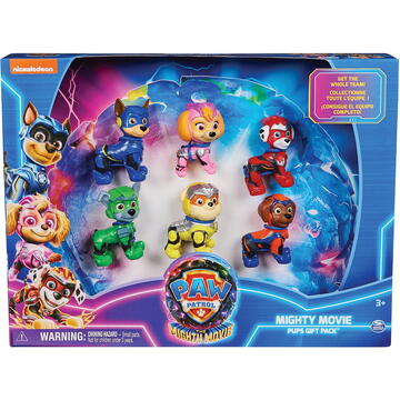 Spinmaster Spin Master Paw Patrol: The Mighty Movie Gift Set with 6 Superhero Toy Figures