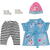 ZAPF Creation BABY born Deluxe Jeans dress 43cm, doll accessories (with shirt dress, leggings, hat and shoes)