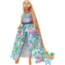 Barbie Mattel Barbie Extra Fancy doll in blue floral dress