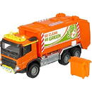Majorette Majorette Volvo garbage truck with garbage container, toy vehicle (orange, with light and sound)
