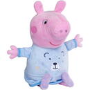 Simba Simba Peppa Pig Good Night Peppa, cuddly toy (pink/light blue, 25 cm)