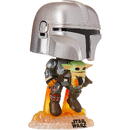 Funko Funko POP! Star Wars - The Mandalorian flying with Jet Pack 12.1 cm Toy Figure