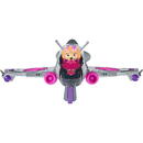 Spin Master Paw Patrol: The Mighty Movie, Skye's Deluxe Superhero Jet incl. Skye Figure, Toy Vehicle (Silver/Pink)