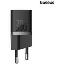 Baseus INCARCATOR RETEA Baseus, Quick Charge 30W, 1 x USB Type-C Output 5V/3A (include cablu USB Type-C la USB Type-C de 100W), negru "P10110902113-00" (timbru verde 0.18 lei) - 6932172654450