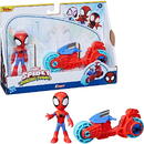 HASBRO Hasbro Marvel Spidey and His Amazing Friends - Spidey with motorcycle, toy figure
