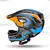 Children&#39;s bicycle helmet with detachable visor Rockbros TT-32SOBL-S size S - black and orange