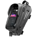 Rockbros Rockbros B68-1 armored bicycle bag with phone cover 1.5l - black