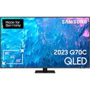 SAMSUNG GQ-85Q70C, QLED television (214 cm (85 inches), titanium, UltraHD/4K, HDMI 2.1, twin tuner, 100Hz panel)