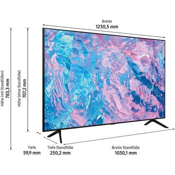 Televizor SAMSUNG GU-55CU7179, LED TV (138 cm (55 inches), black, UltraHD, SmartTV, HDR 10+, WLAN, Bluetooth)