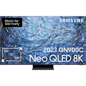 Televizor SAMSUNG Neo QLED GQ-65QN900C, QLED television (163 cm (65 inches), black/silver, 8K/FUHD, twin tuner, HDR, Dolby Atmos, 100Hz panel)