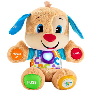 Fisher-Price Learning Fun Puppy Cuddly Toy (Multicolored/Light Brown)