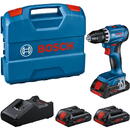Bosch Bosch cordless drill/screwdriver GSR 18V-45 Professional, 18Volt (blue/black, 3x Li-Ion battery ProCORE18V 4.0Ah, in L-case)