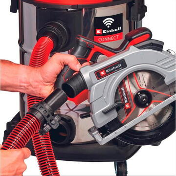 Einhell cordless wet/dry vacuum cleaner TP-VC 36/30 S Auto - Solo Professional, 36Volt (2x18V) (red/stainless steel, without battery and charger)