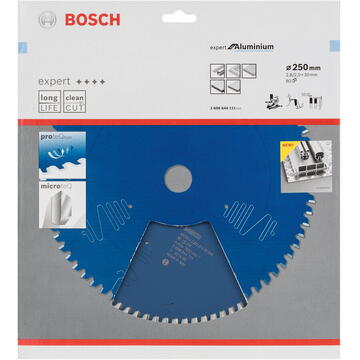 Bosch circular saw blade Expert for Aluminum,  250mm, 80Z (bore 30mm)