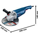 Bosch Bosch angle grinder GWS 20-230 J Professional (blue, 2,000 watts)