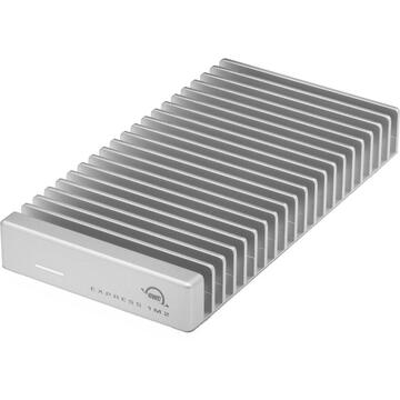 SSD Extern OWC Express 1M2 8 TB, External SSD (silver/aluminum, Thunderbolt 4 (USB-C), USB-C)