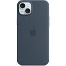 silicone case with MagSafe, mobile phone case (dark blue, iPhone 15 Plus)