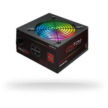 Sursa SURSA CHIEFTEC 750W (real), Photon series, modulara, fan 12cm RGB, compatibila 80PLUS Bronze, >85% eficienta, 1x CPU 4+4, 4x PCI-E (6+2), 6x SATA "CTG-750C-RGB"