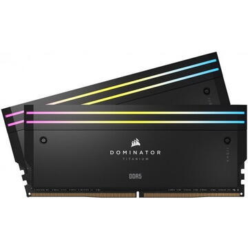 Memorie Corsair Dominator Titanium RGB Black 32GB DDR5 7000MHz CL 34 Dual Channel