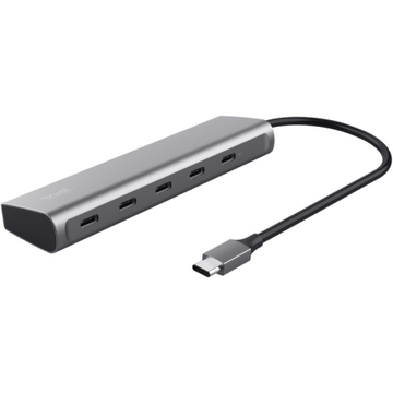 Hub USB Trust Halyx 5 x USB-C Gri
