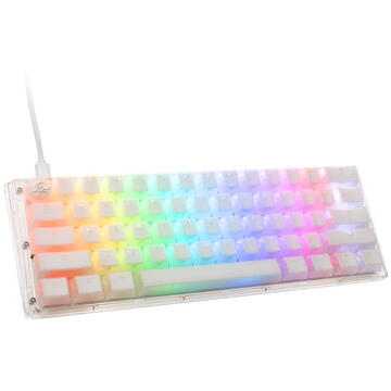Tastatura DUCKY One 3 Aura White Mini Gaming RGB LED - MX-Silent-Red (US)