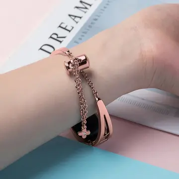 Husa Hurtel Replacment metal band bracelet strap for Xiaomi Mi Band 6 / 5 / 4 / 3 pink
