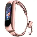 Hurtel Replacment metal band bracelet strap for Xiaomi Mi Band 6 / 5 / 4 / 3 pink