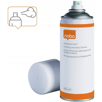 Accesorii birotica Spray NOBO Clene Plus, spuma, pentru curatare table si flipcharturi, uz regulat, 400 ml