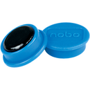 Magneti pentru table NOBO, diametru 24 mm, sustin 4 coli, 10 buc/set, albastru