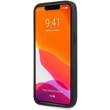 Husa MERCEDES Husa protectie telefon,   Piele, Compatibil cu Apple iPhone 13 Pro Max, Negru