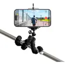 Eleastic tripod for a phone and a selfie camera