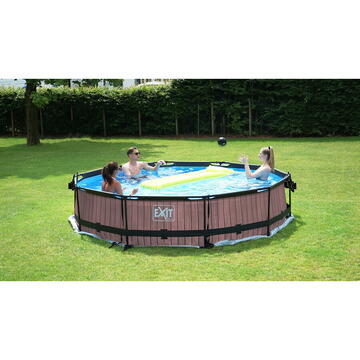 Exit Toys EXIT Lime pool ø360x76cm with filter pump - green Framed pool Round 6125 L