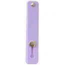 Self-adhesive finger holder with zipper - purple