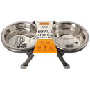 DINGO Bowls on a stand - bowl for dogs and cats - 2 x 240 ml