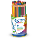 Creioane colorate 84 culori/tub, GIOTTO Stilnovo