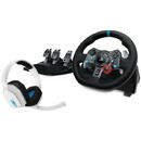 Logitech G29 Wheel + Astro A10 PS4 Headset White