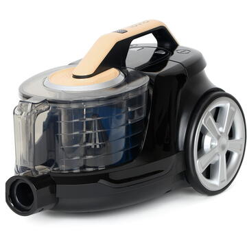 Aspirator Lovio Aspirator fara sac LVCVC003, 900W, 10m, 3L, filtru HEPA, accesorii, Negru