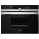 Siemens iQ700 CD634GAS0 steam oven Small Black, Stainless steel Buttons, Rotary, Touch