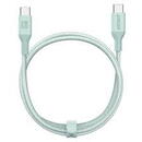 Anker Cablu alimentare si date Anker, USB Type-C (T) la USB Type-C (T), 1.8m 140W, invelis nylon bio, verde, "A80F6H61" (timbru verde 0.03 lei) - 0194644125585