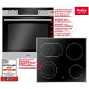 Amica Amica cooker set EHCX 934 600 E A silver - Ceran cook. 11 heating a. Hot air 77L
