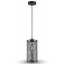 V-Tac PENDUL TAVAN SOCLU E27 - NEGRU MAT