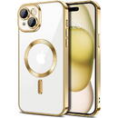 Husa pentru iPhone 15 - Techsuit Luxury Crystal MagSafe - Gold