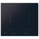 Candy Candy CDTP644SC/E1 Black Built-in 59 cm Zone induction hob 4 zone(s)