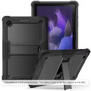 Techsuit Husa pentru Samsung Galaxy Tab A9 + Folie - Techsuit Rugged TabShell - Black