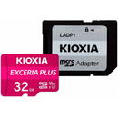 Kioxia Card de memorie microSDHC Exceria Plus (M303) 32GB,UHS I U3+ adaptor, LMPL1M032GG2